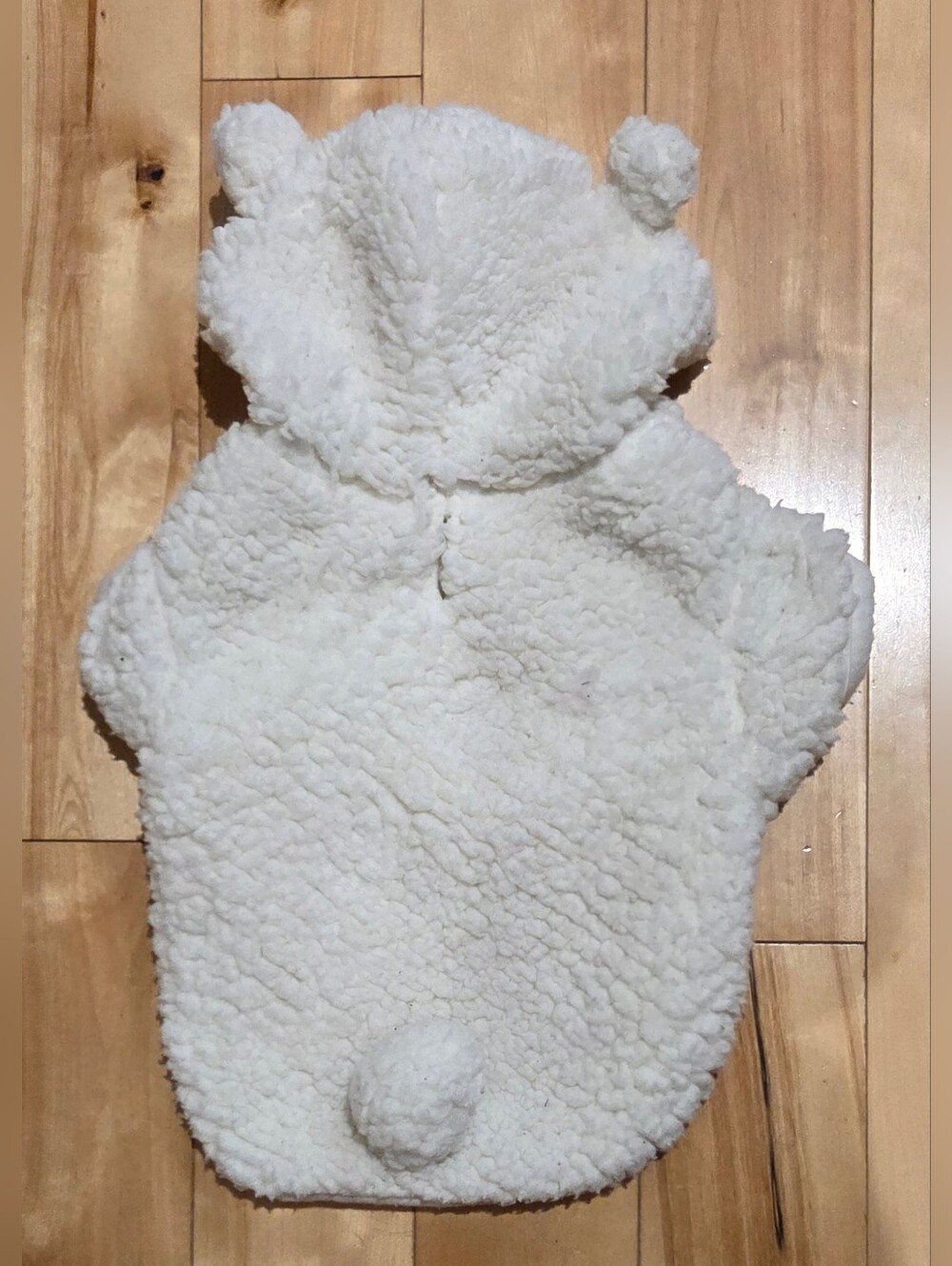 Top Paw Cream Teddy Bear Sherpa Dog Hoodie (S)